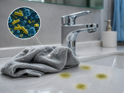 Germs remaining after cleaning